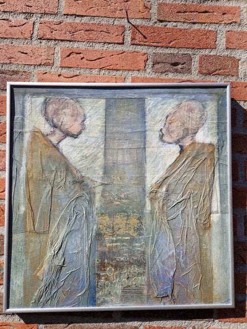 schilderij john van de deurne ede, 1996, Ophalen of Verzenden, 'T Olde Gre-j, Info@toldegrej.nl, Endepoelstraat 20f Didam