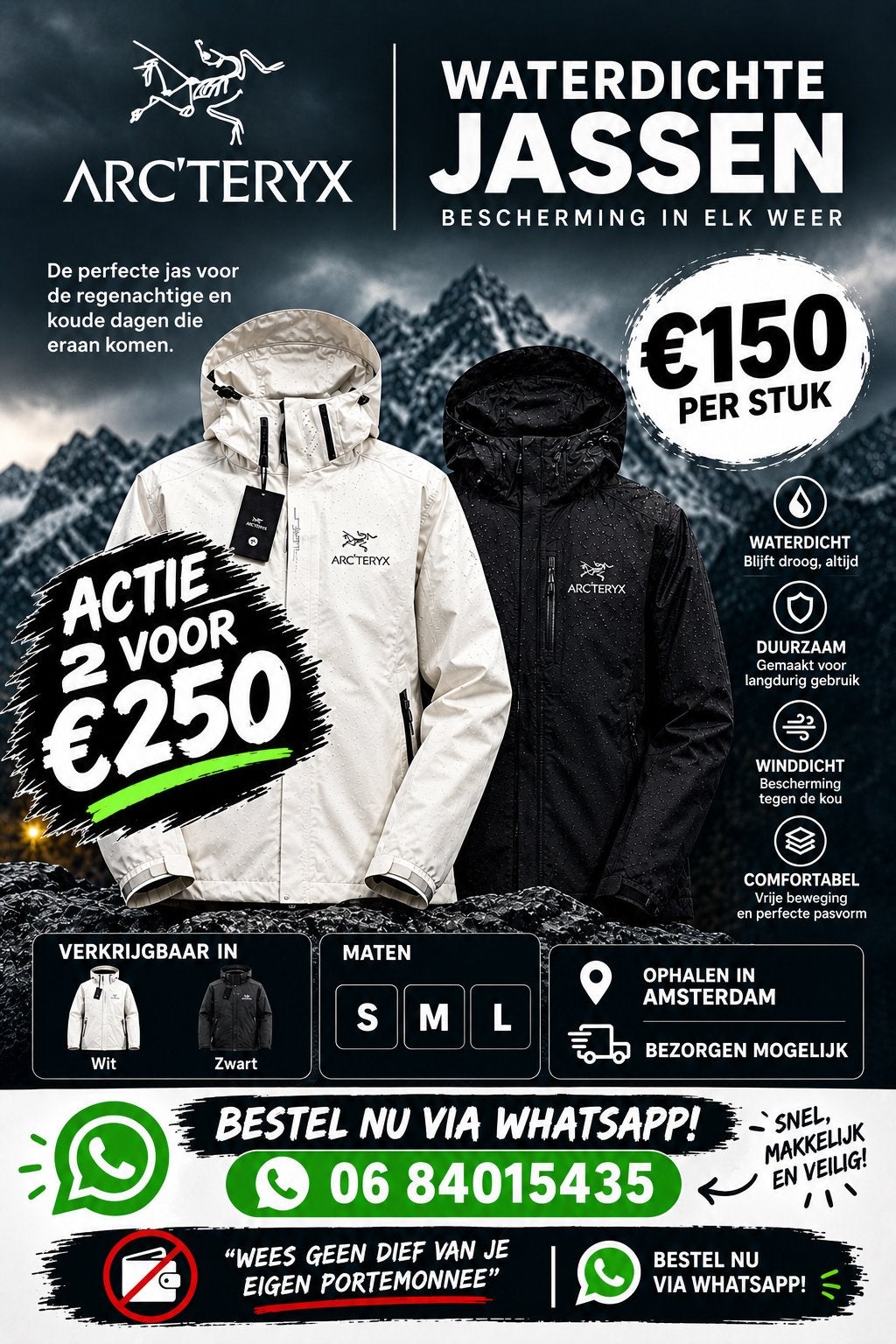 ️ ARC’TERYX JASSEN, Ophalen of Verzenden, Nieuw, Overige maten, Overige kleuren
