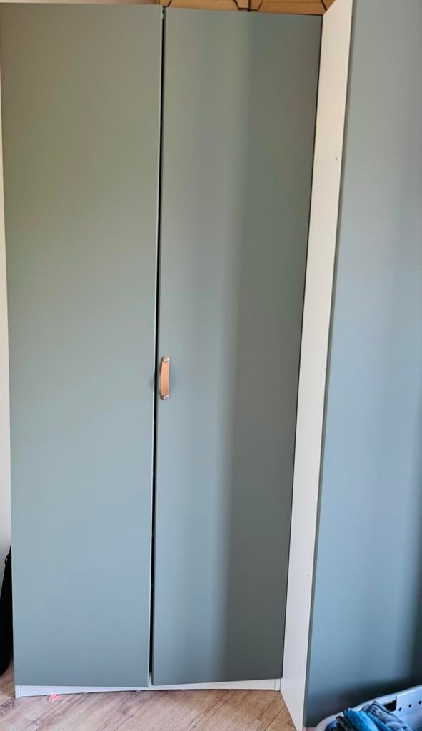 IKEA REINSVOLL Kastdeur grijsgroen 50x229 cm 4 x, Ophalen, Overige materialen, Minder dan 50 cm, 200 cm of meer