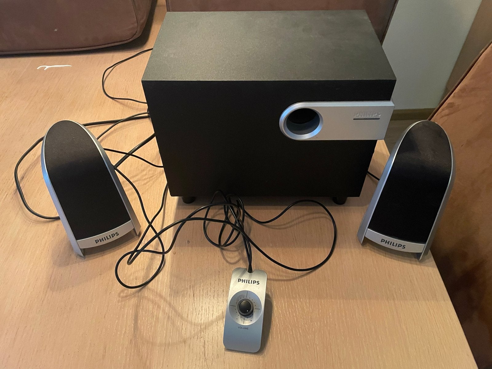 Philips 2.1 Luidsprekerset met Subwoofer voor PC/Laptop, Computers en Software, Pc speakers, Ophalen, Gebruikt, Audiokanaal 2.1