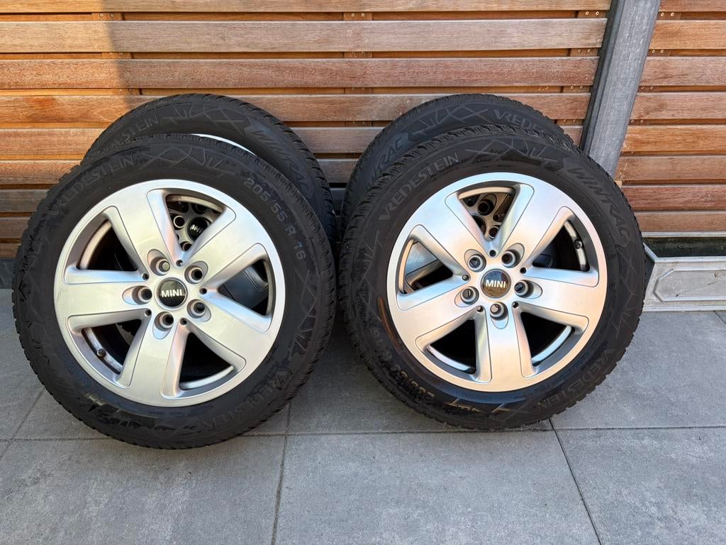 Velgen met winterbanden voor Mini, Ophalen, Velg(en), 16 inch, 205 mm