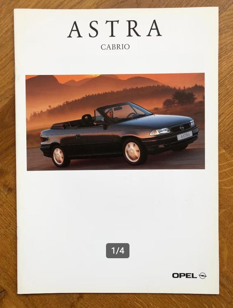 Opel Astra Cabrio folder 1994, Boeken, Auto's | Folders en Tijdschriften, Nieuw, Opel, Verzenden