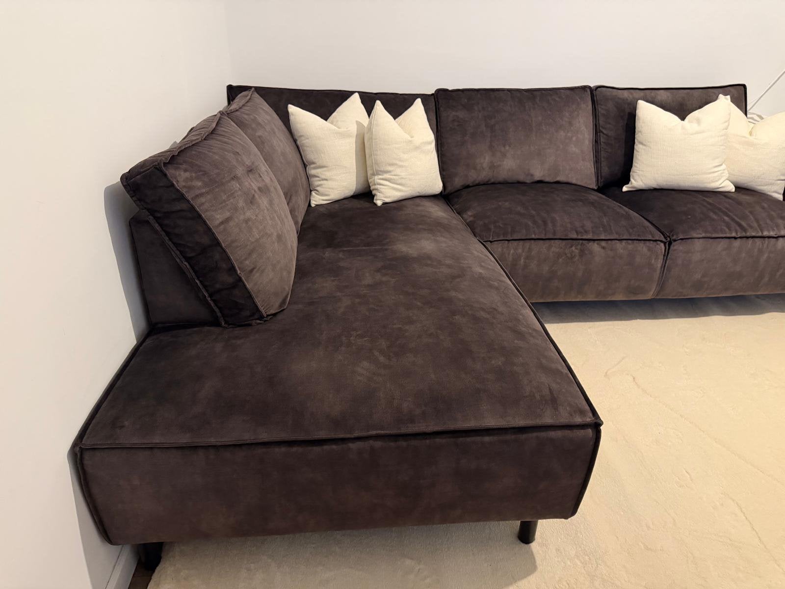 Bankstel met Lounge, Ophalen of Verzenden, Zo goed als nieuw, Vierpersoons of meer, 300 cm of meer