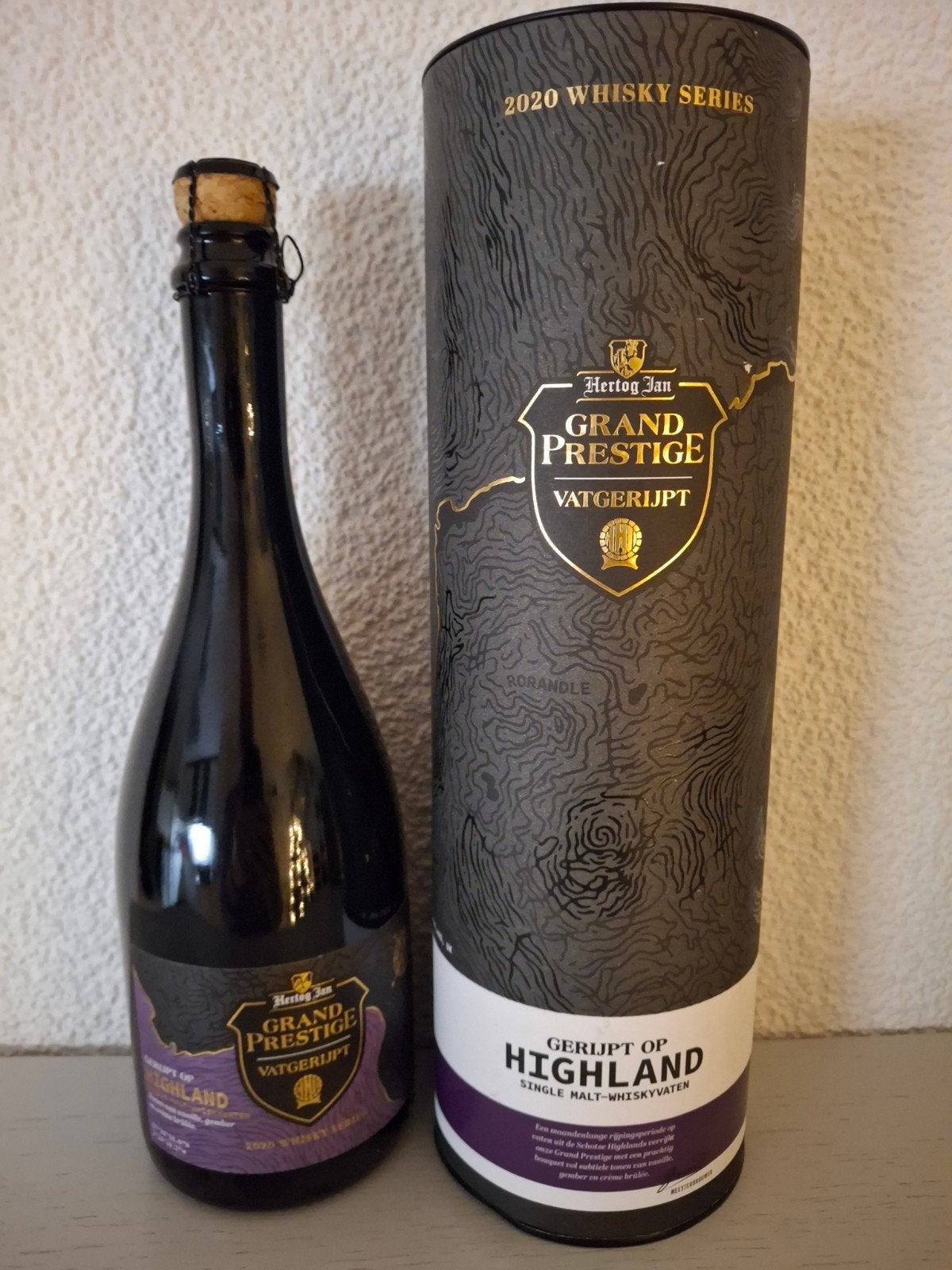 Hertog Jan Vatgerijpt 2020 Whisky Serie- Highland, Verzamelen, Biermerken, Ophalen of Verzenden, Nieuw, Flesje(s), Hertog Jan