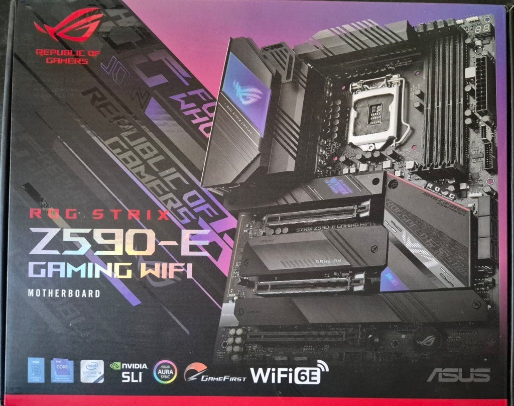 ROG STRIX Z590-E GAMING WIFI, Computers en Software, Moederborden, DDR4, Ophalen of Verzenden, Zo goed als nieuw, ATX