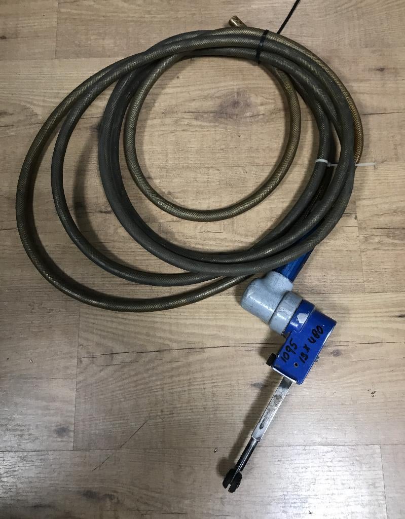 Pneumatische schuurbandmachine, bandmaat 13x480 mm, Doe-het-zelf en Verbouw, Ophalen of Verzenden, Gebruikt, Minder dan 600 watt