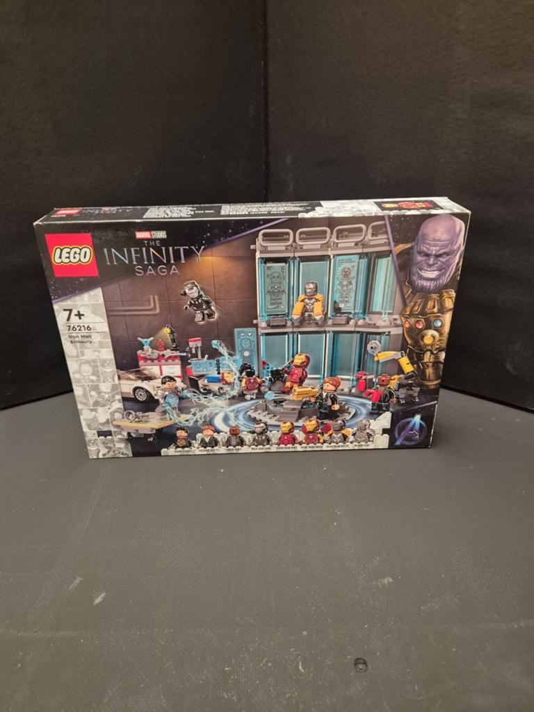LEGO Marvel Infinity Saga: Iron Man's Armory (76216), Kinderen en Baby's, Speelgoed | Duplo en Lego, Inclusief minifiguren, Marvel