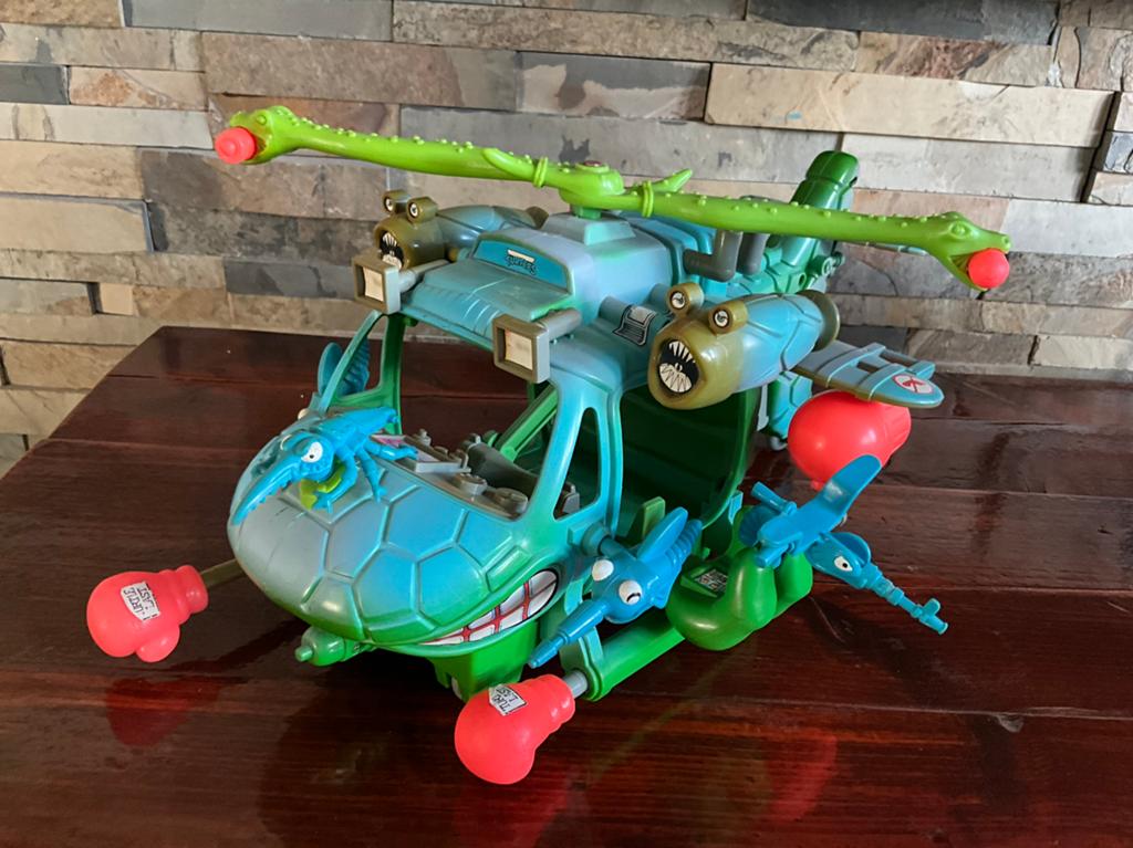 Vintage TMNT-helikopter Teenage Mutant Ninja Turtles 1990, Ophalen of Verzenden, Zo goed als nieuw