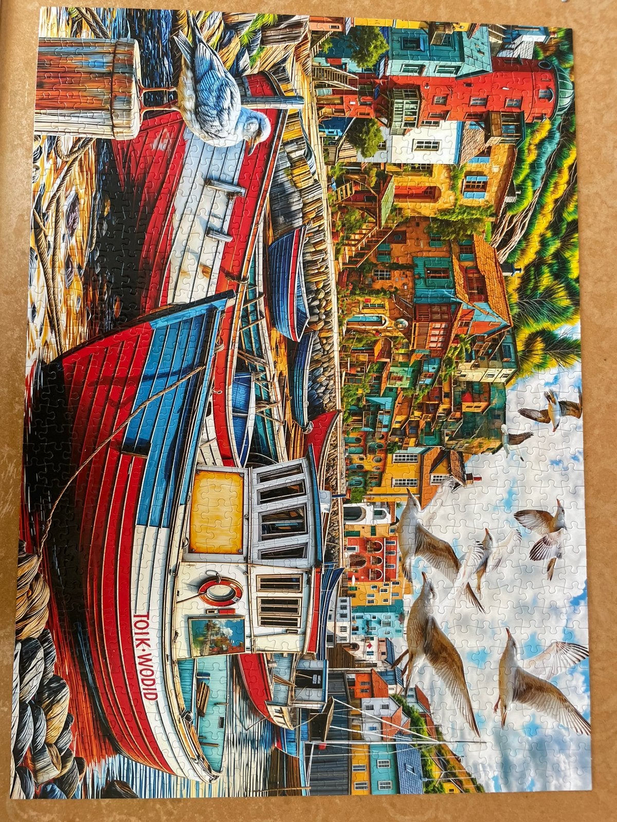 Mooie puzzel 1000 stukjes ., Ophalen, 500 t/m 1500 stukjes, Zo goed als nieuw