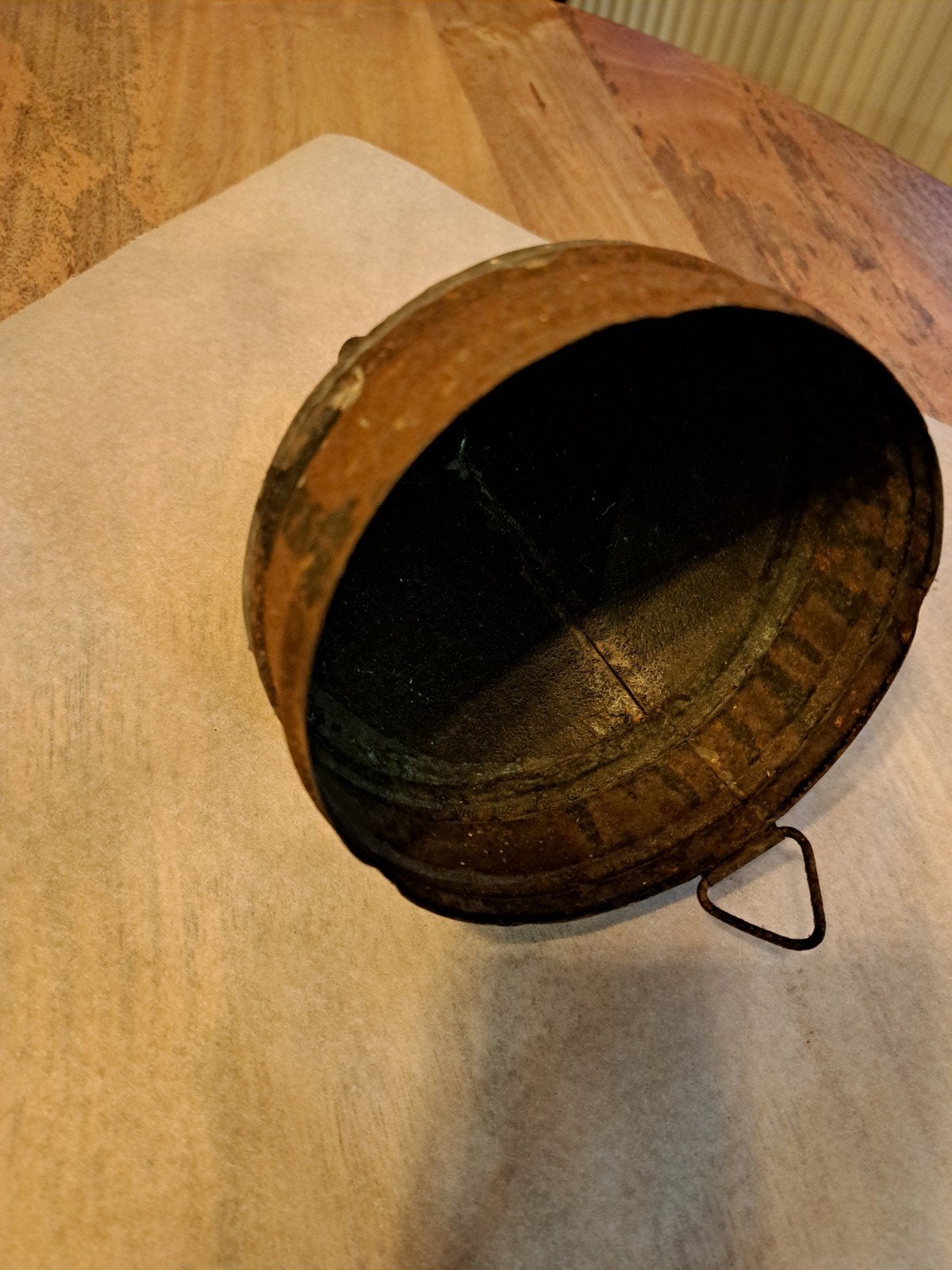 Antieke roestige trechter - Decoratief item, Ophalen of Verzenden