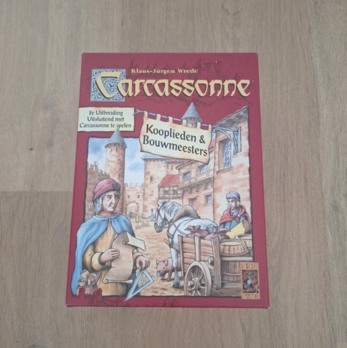 Carcassonne Kooplieden & Bouwmeesters, Hobby en Vrije tijd, Gezelschapsspellen | Bordspellen, Ophalen of Verzenden, Zo goed als nieuw