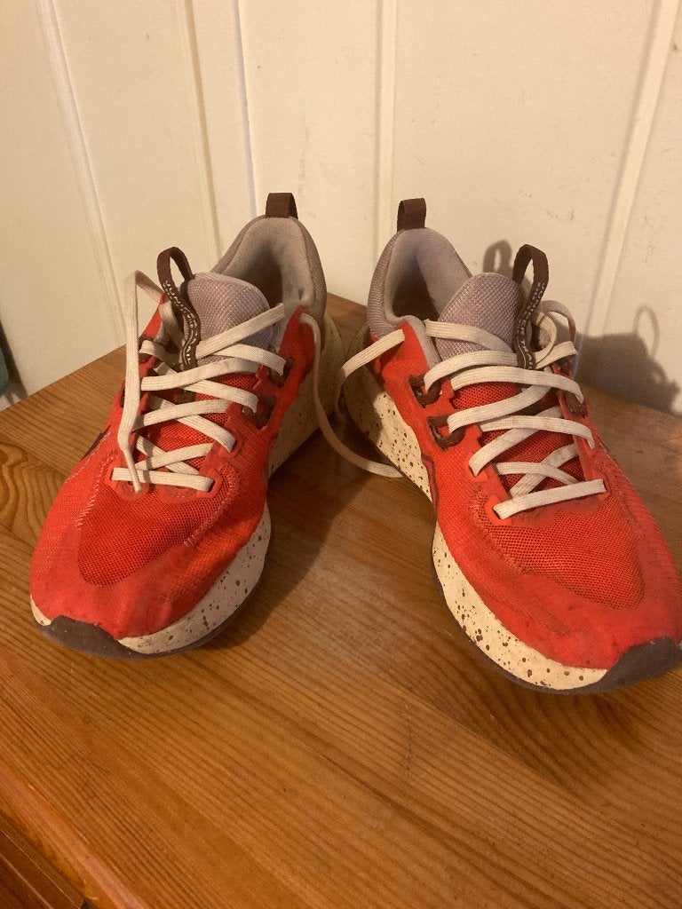 Rode stoffen sportschoenen van Juniper Trail / Nike, mt 38,5, Verzenden, Nike, Rood, Sneakers of Gympen