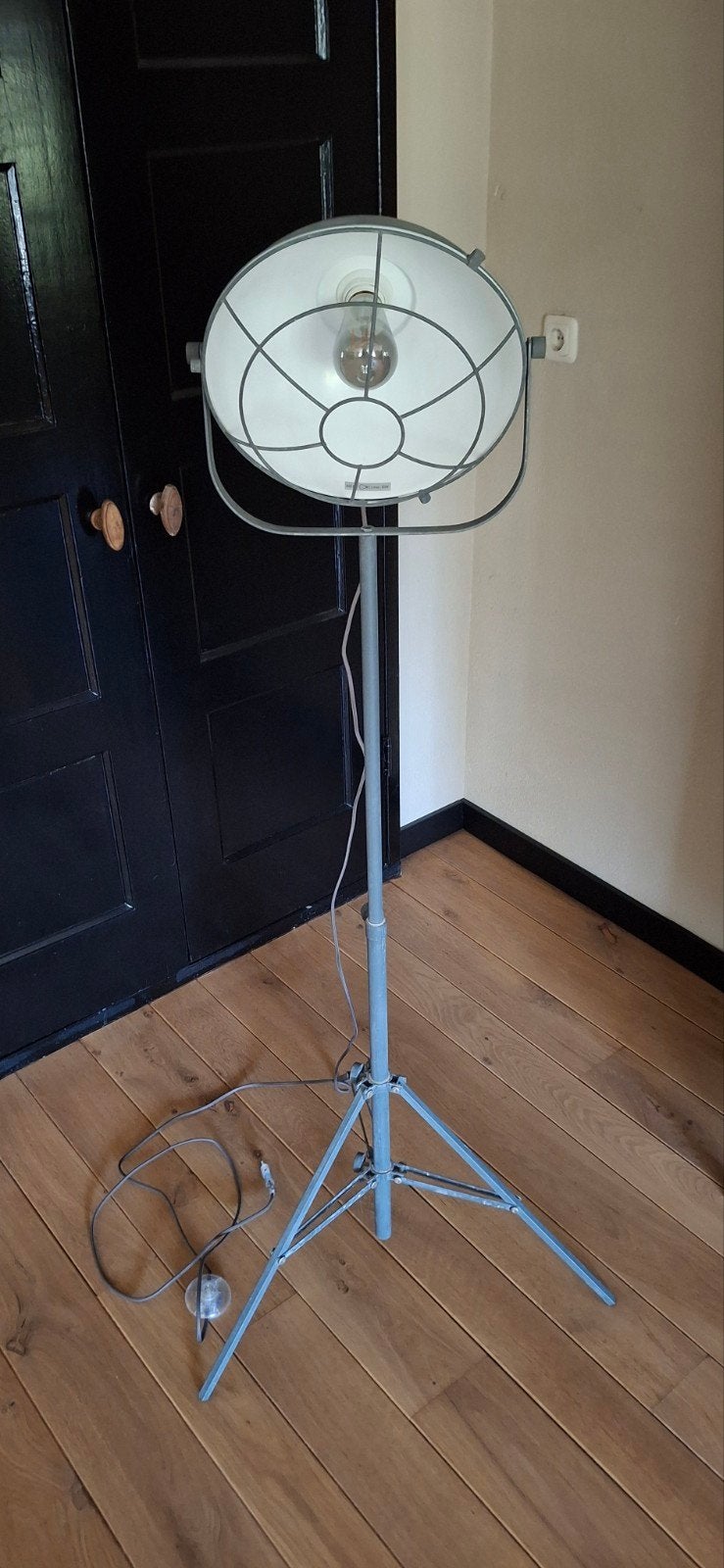 Industriële staande lamp / vloerlamp, Ophalen, Gebruikt, E27 (groot), 150 tot 200 cm