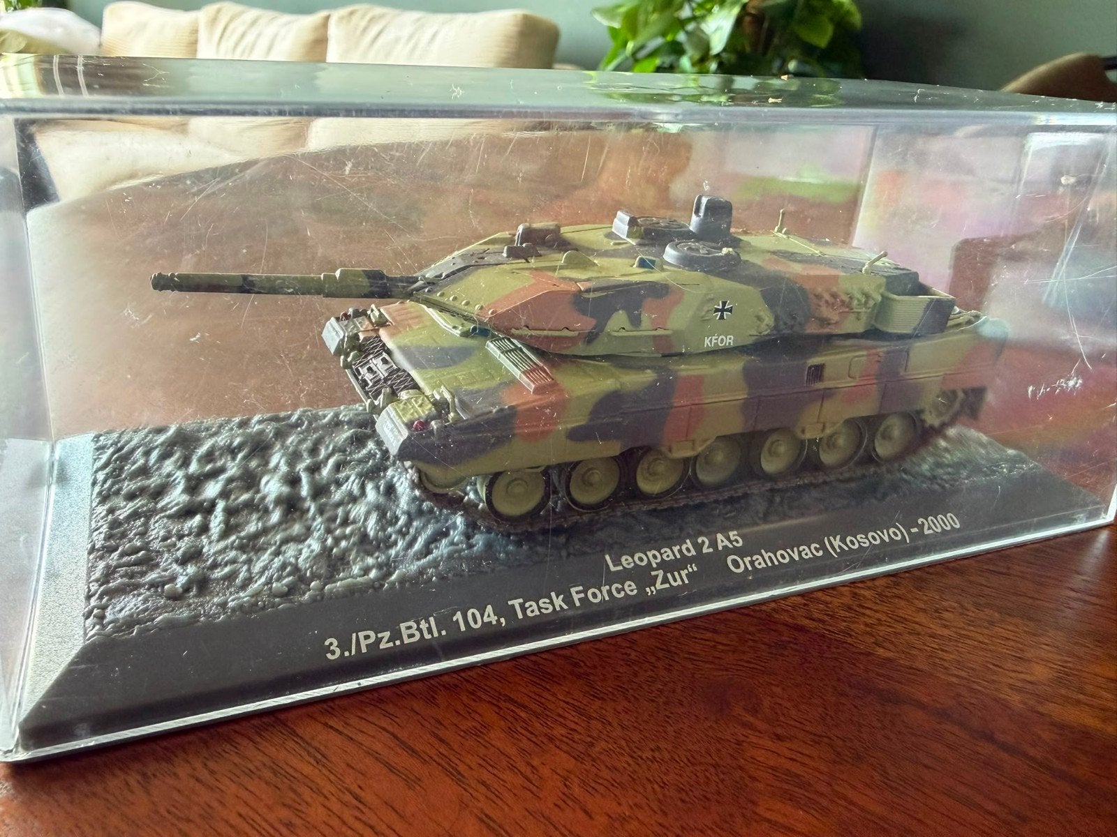 Leopard 2 A5 Tank Model - KFOR Kosovo 2000, Overige merken, Ophalen of Verzenden, Zo goed als nieuw, Tank