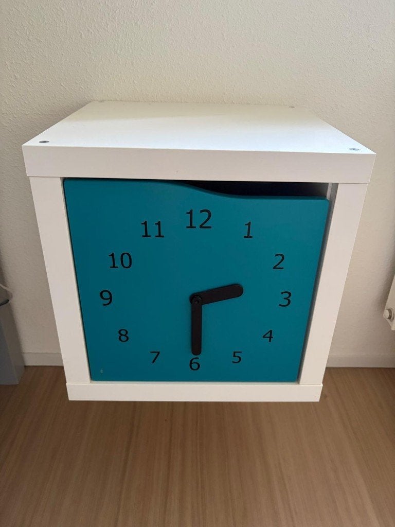 Ikea Kallax deur (blauw) met inzet, Huis en Inrichting, Ophalen, Zo goed als nieuw