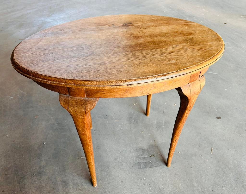 Ovaal antiek bijzettafel tafel theetafel tekentafel, Ophalen