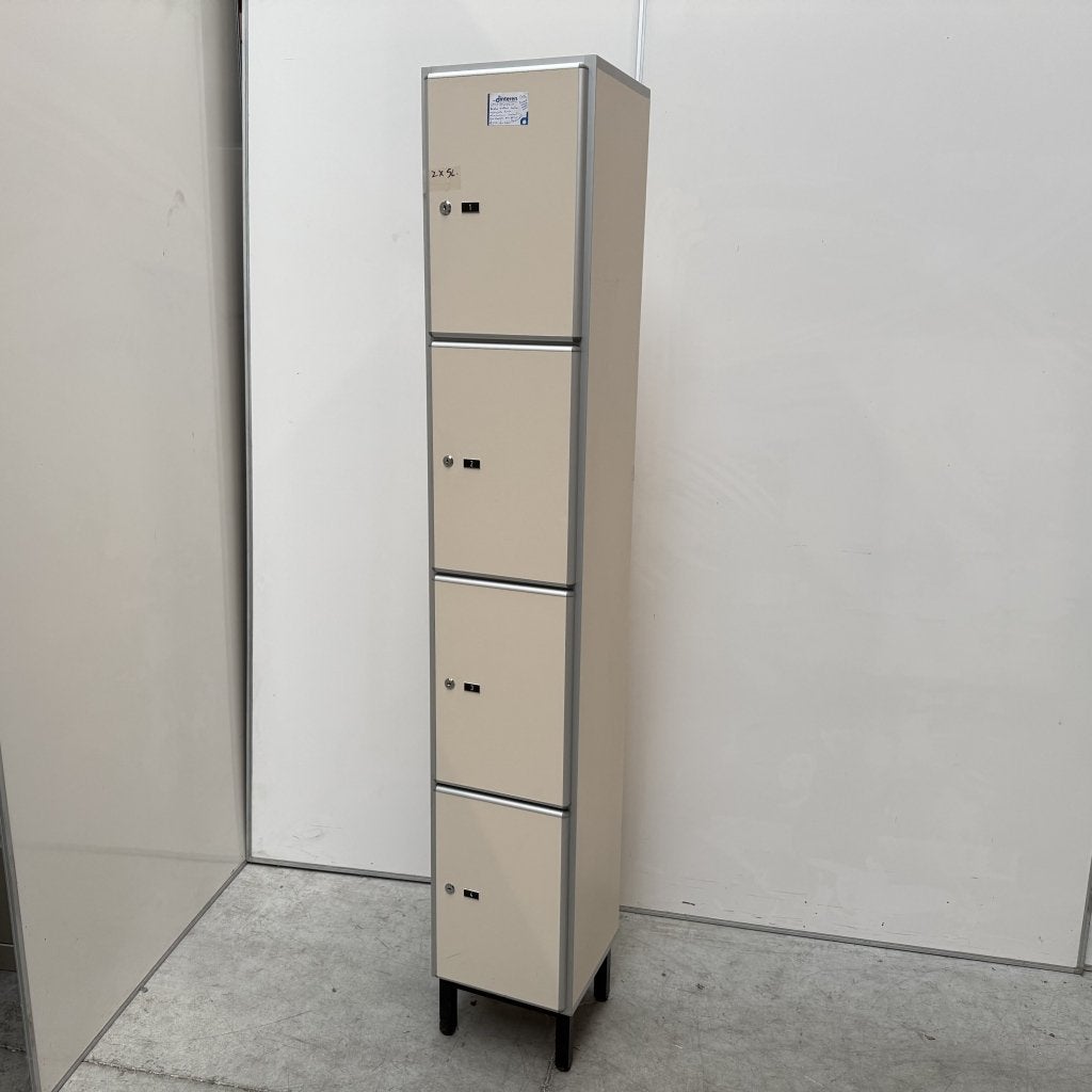 4-deurs Aestic lockerkast - 195x32x32 cm, Huis en Inrichting, Niet ingevuld, Gebruikt, Niet ingevuld, Niet ingevuld
