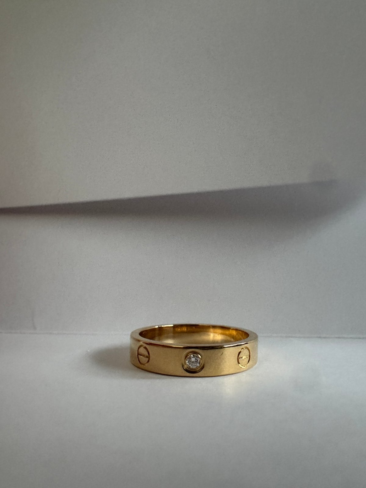 Cartier Love Ring 18 karaats met diamant, Sieraden, Tassen en Uiterlijk, Ophalen, Dame, Goud, Kleiner dan 17