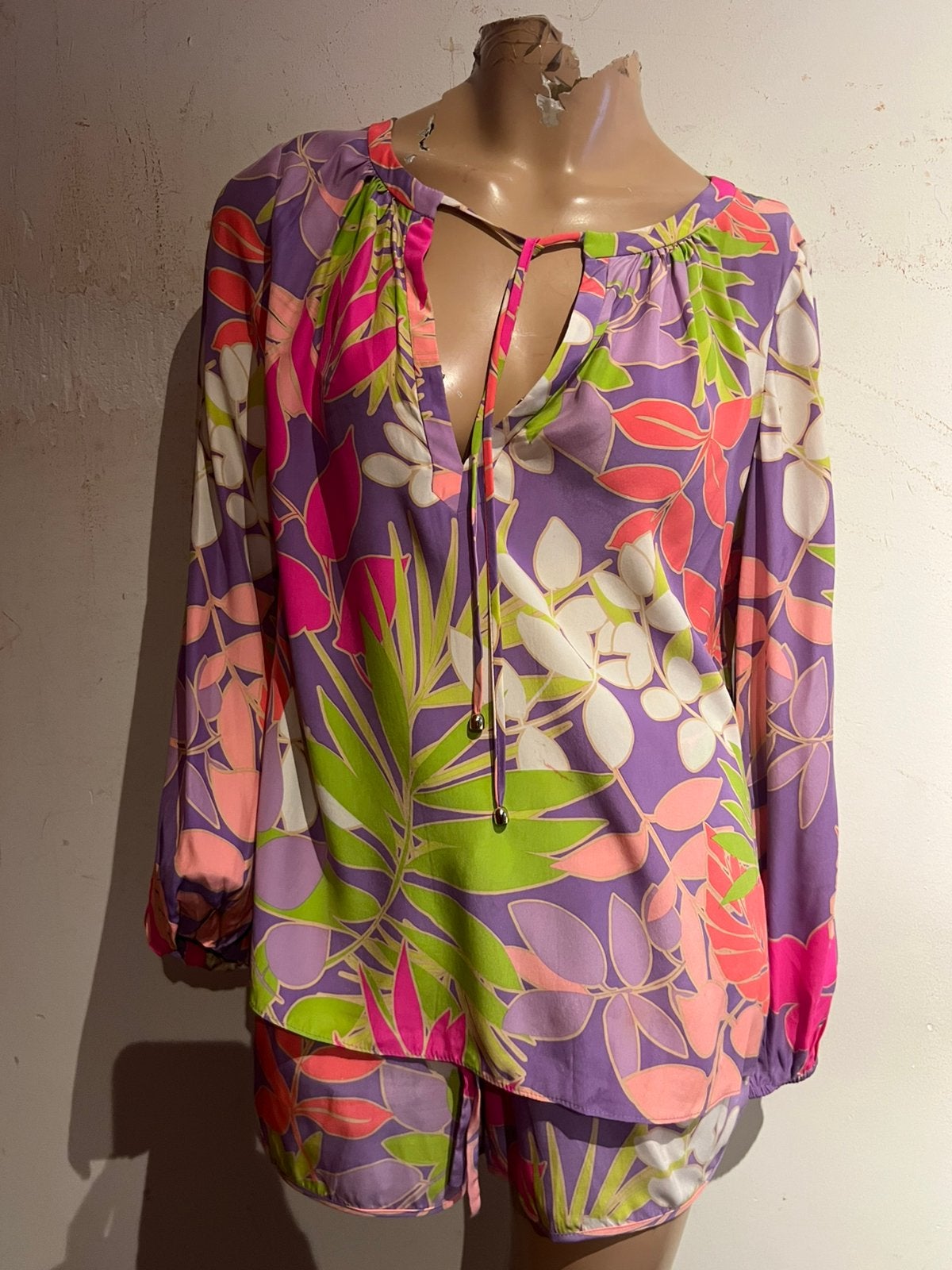 Alice&Trixie zijden set: broek (S) & blouse (M) - ZGAN, Kleding | Dames, J, Kostuum of Pak, Ophalen of Verzenden, Zo goed als nieuw