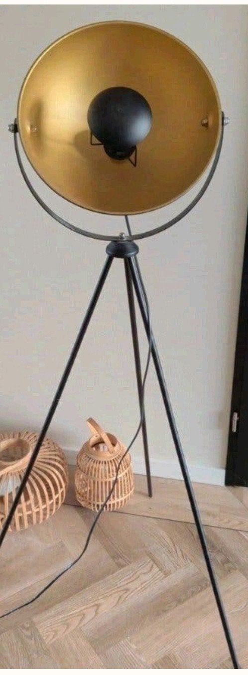 vloerlamp binnenkant goud, Ophalen, Gebruikt, 150 tot 200 cm