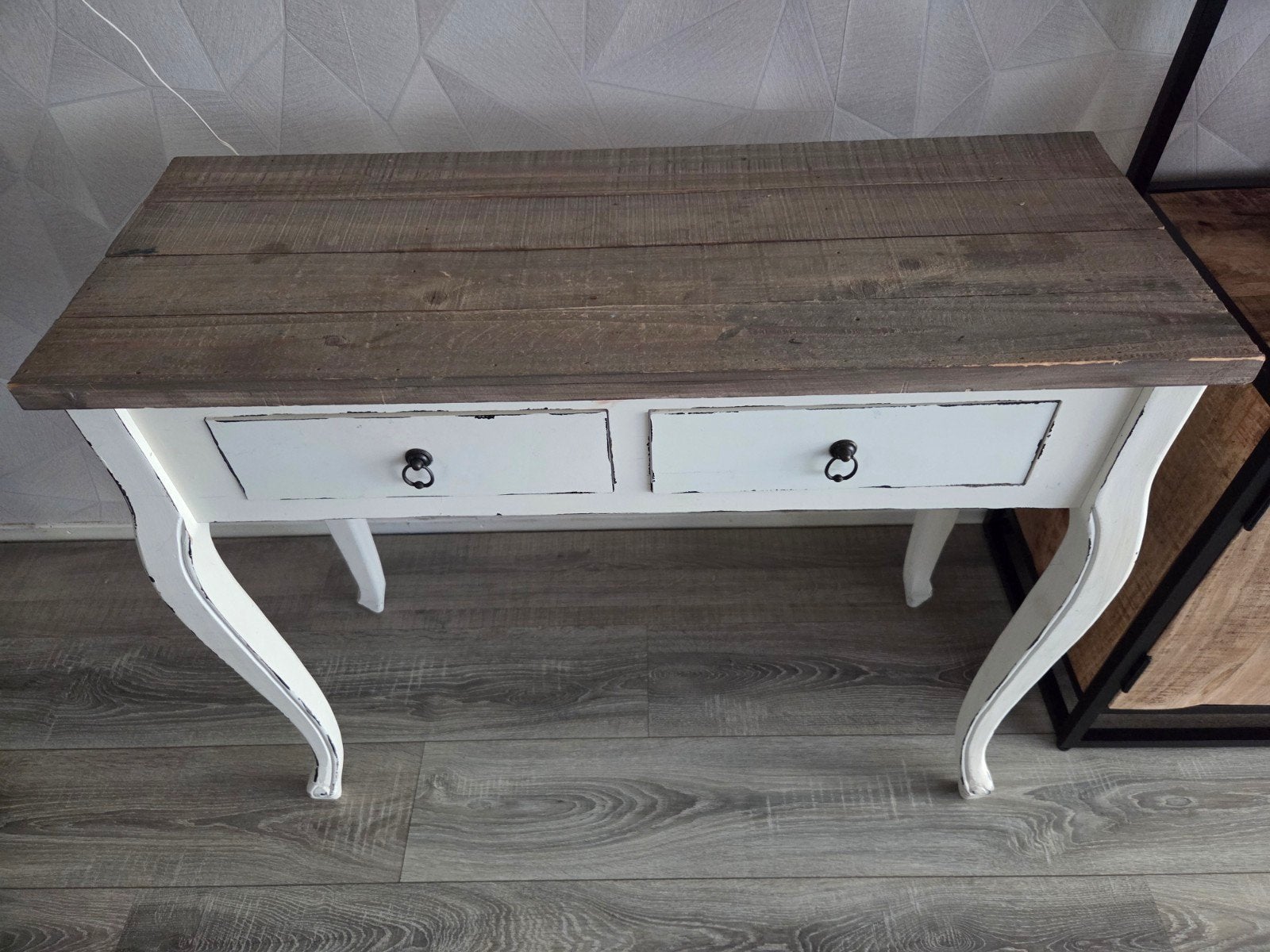 Sidetable / Make-up tafel met gebruikerssporen, Ophalen, Gebruikt, 50 tot 100 cm, Overige houtsoorten