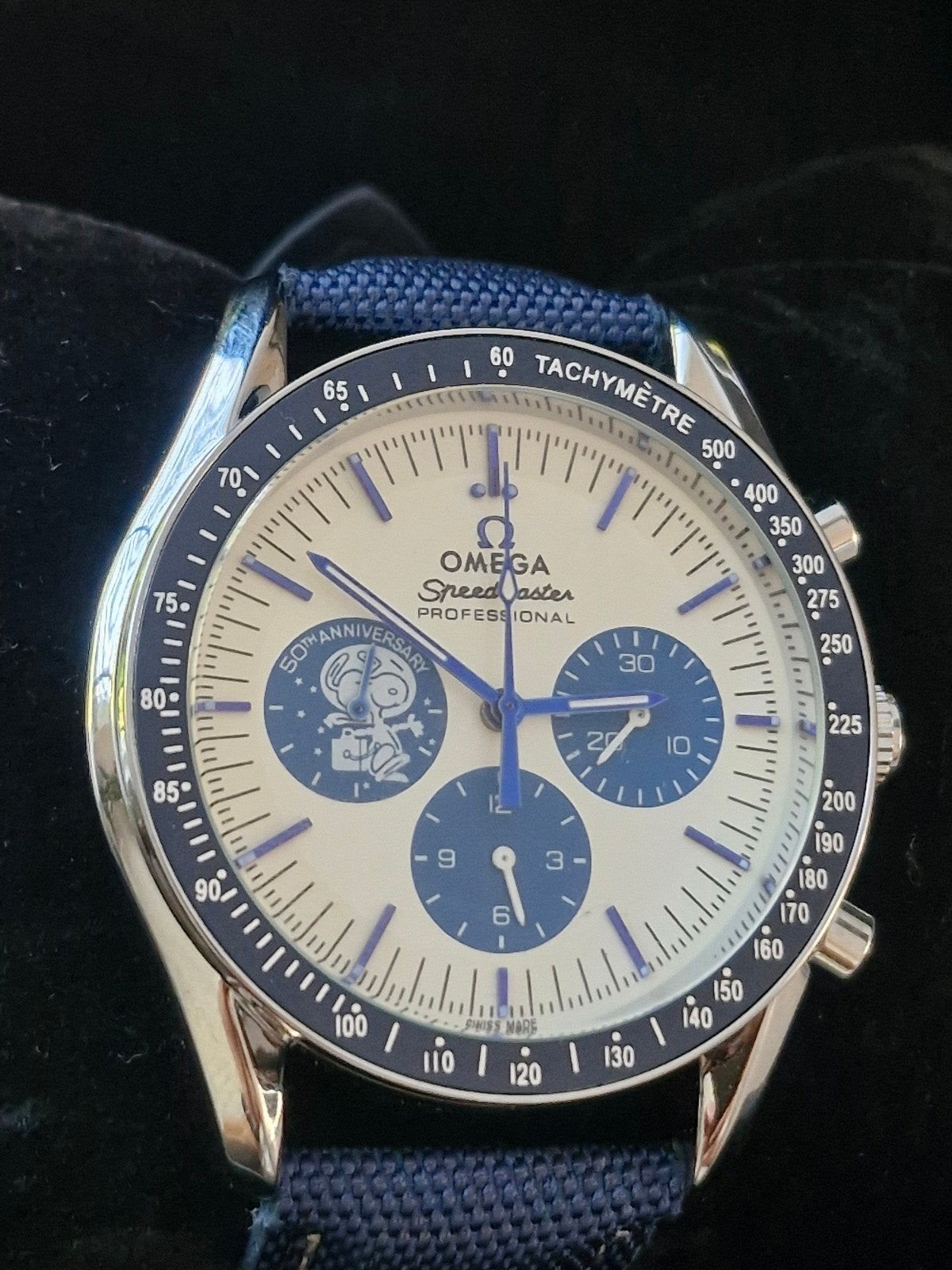 Omega Speedmaster 'Silver Snoopy' 50th Anniversary, Staal, Polshorloge, Overige materialen, Nieuw