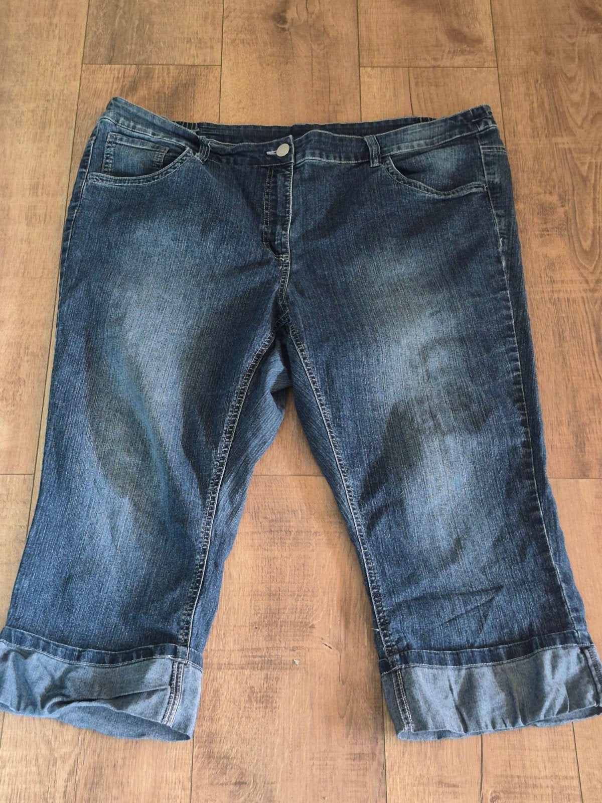 Capri jeans, Ophalen of Verzenden, Zo goed als nieuw, Blauw, Broek of Spijkerbroek