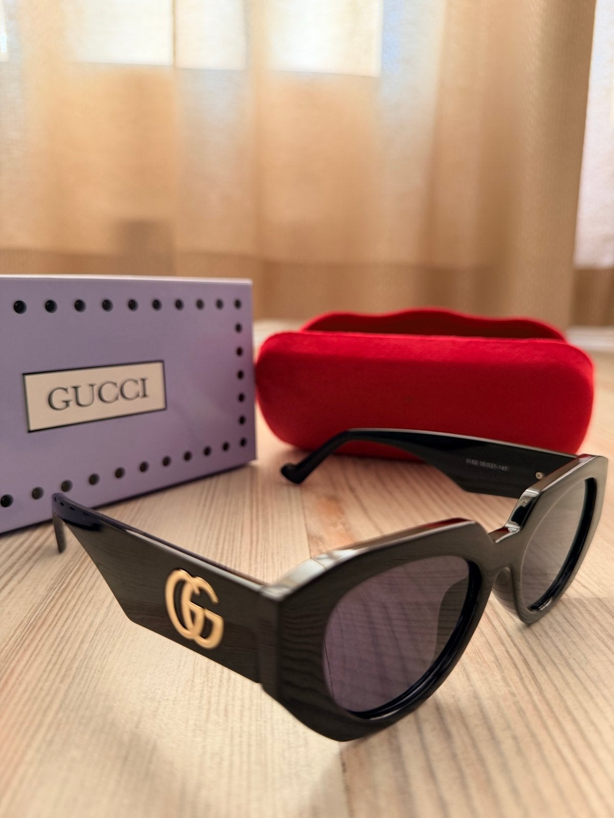 Zonnebril nieuw gucci, Overige merken, Zonnebril, Zwart, Nieuw
