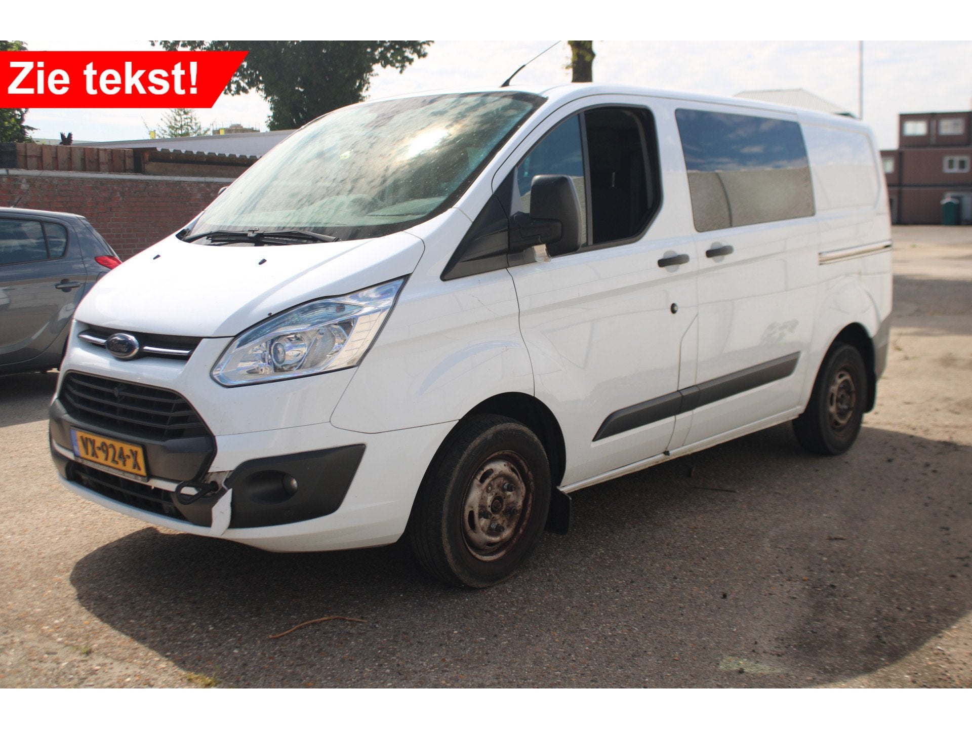 Ford Transit Custom 290 2.2 TDCI L1H1 Trend DC (bj 2015), Auto's, Bestelauto's, Voorwielaandrijving, Euro 5, Stof, Gebruikt
