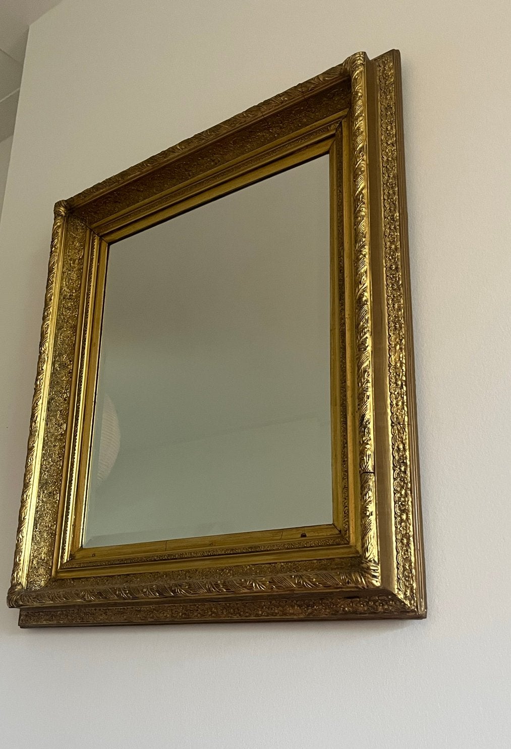 spiegel met gouden lijst, Ophalen, Rechthoekig, 50 tot 75 cm, Minder dan 100 cm