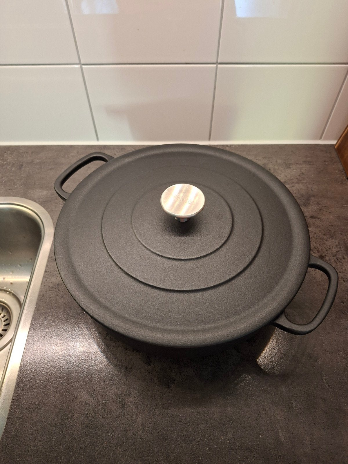 gietijzeren braadpan royal van Kempen & Begeer, Huis en Inrichting, Ophalen, Geschikt voor inductie, Zo goed als nieuw, Overige merken
