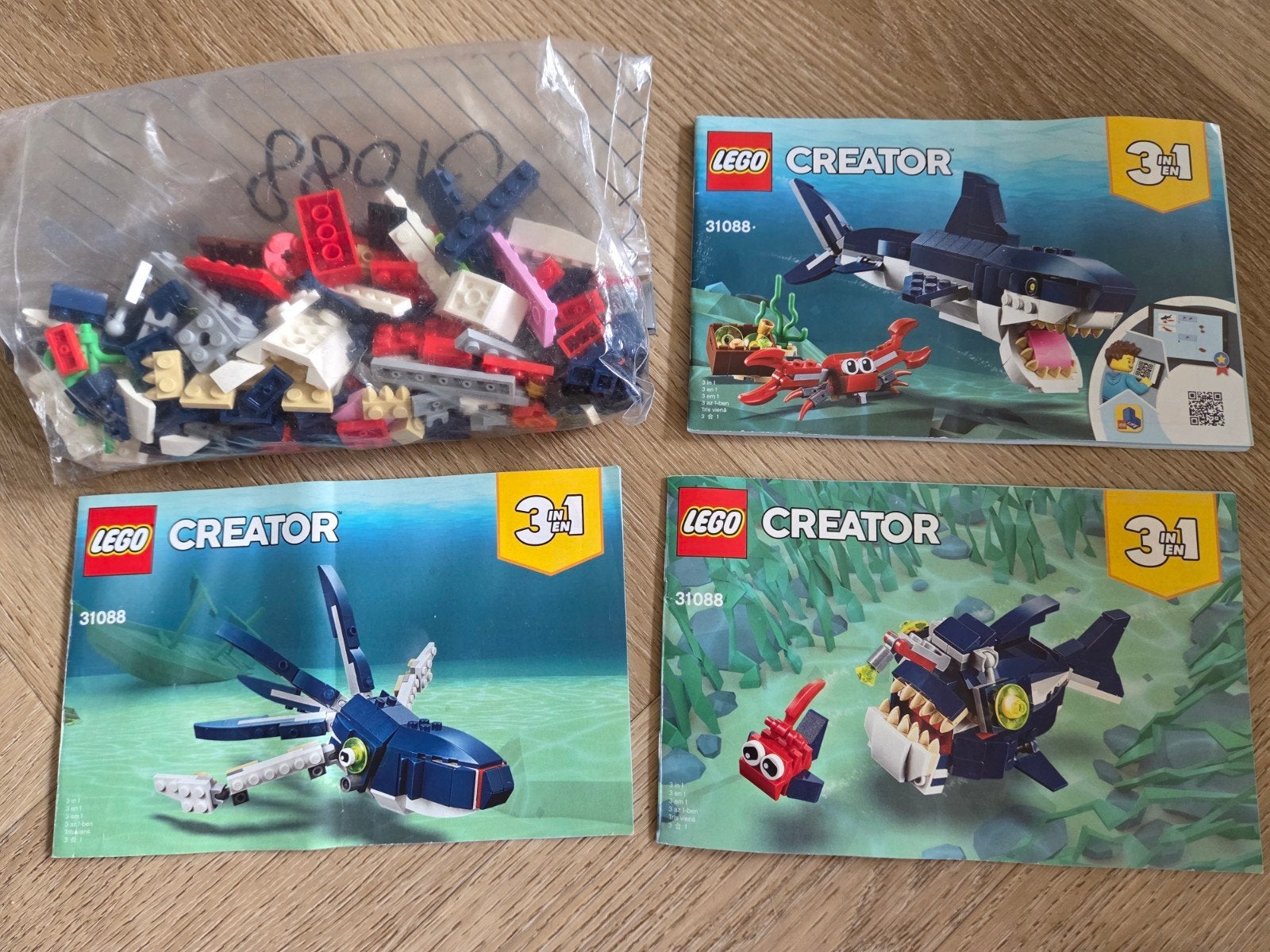 LEGO Creator 3 in 1 31088 Diepzeewezens - Compleet, Ophalen of Verzenden