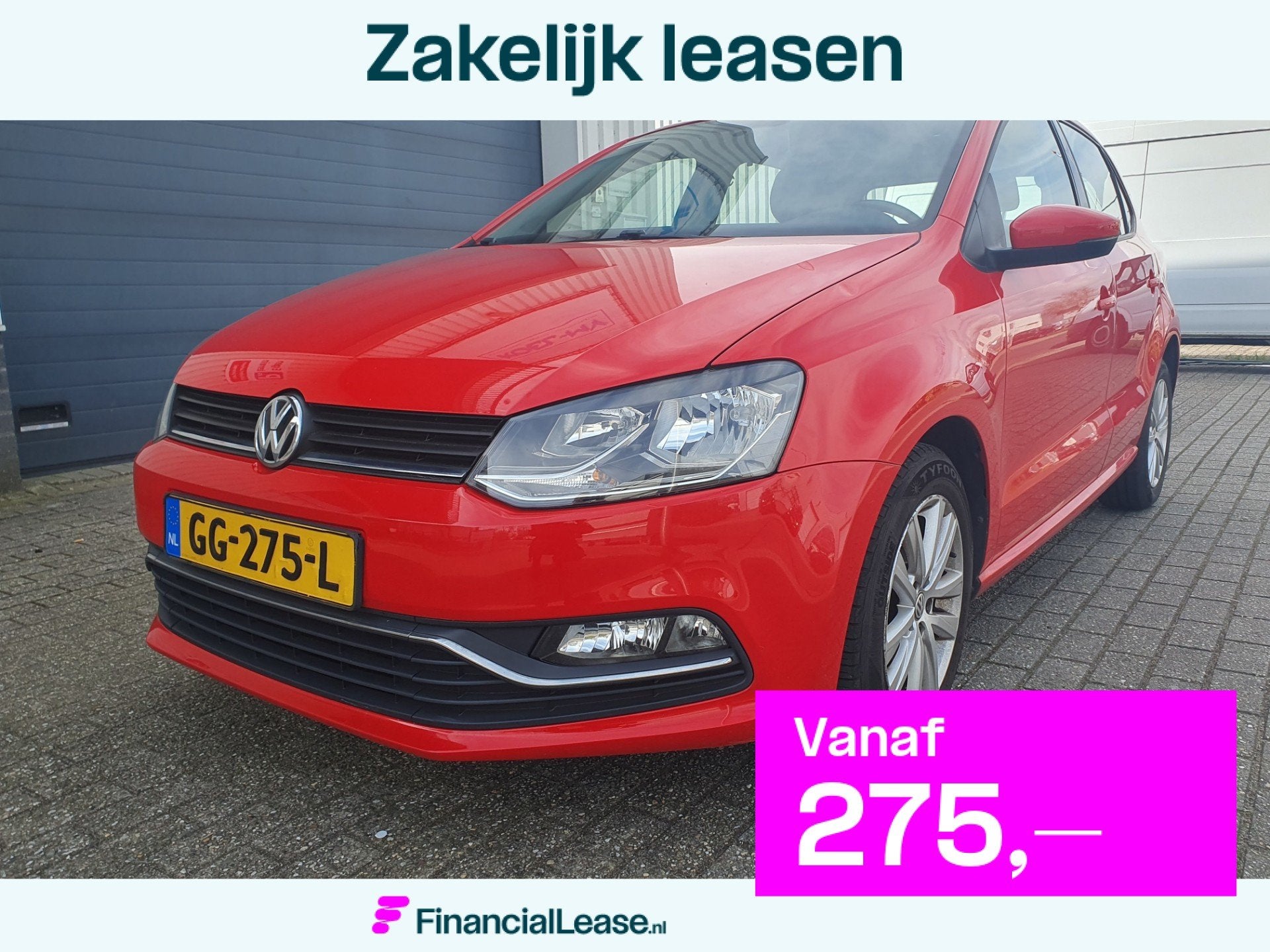 Volkswagen Polo 1.2 TSI Highline, LM Velgen, Rood, 5 Deurs, Euro 6, 4 cilinders, Bedrijf, 1000 kg