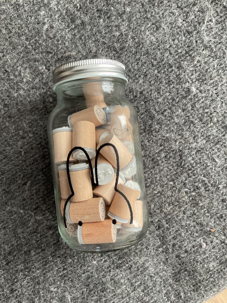 Nijntje stempels,kleine houten in pot., Ophalen, Nieuw, Houten stempel