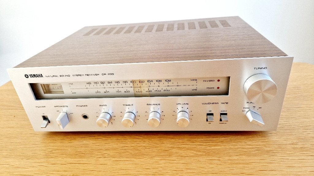 Yamaha CR-200 AM/FM Stereo Receiver (1977), Gebruikt, Yamaha, Ophalen of Verzenden, Minder dan 60 watt