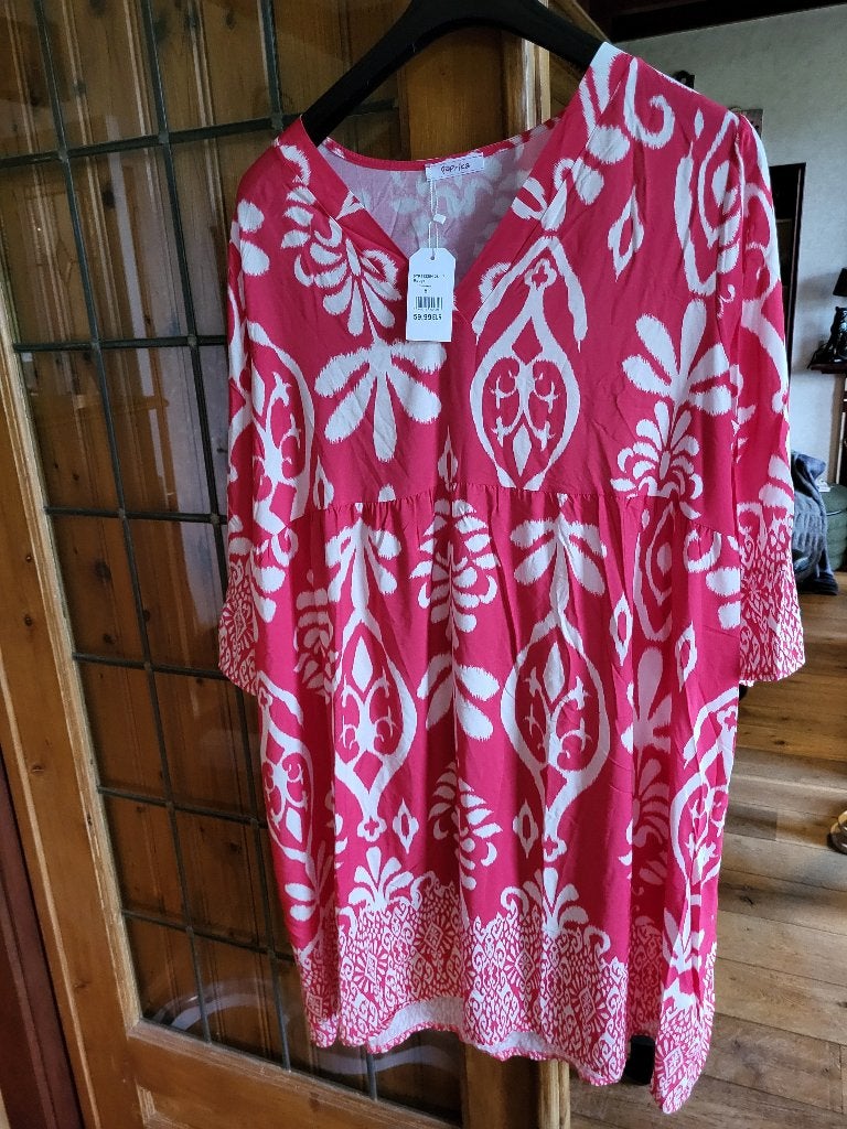 nieuw rode paprika jurk mt 6, Kleding | Dames, Jurk, Nieuw, Ophalen of Verzenden, Paprika