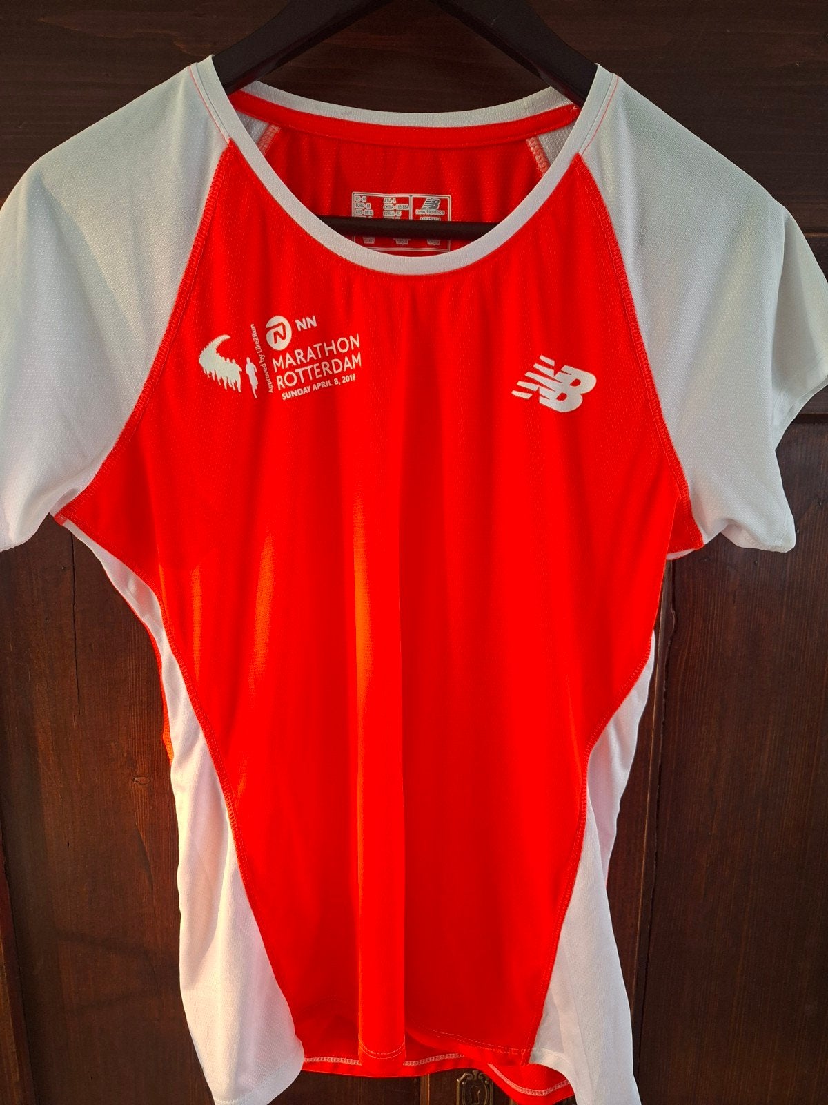 New Balance Marathon Rotterdam 2018 hardloopshirt, Maat 38/40 (M), New Balance, Ophalen of Verzenden, Zo goed als nieuw