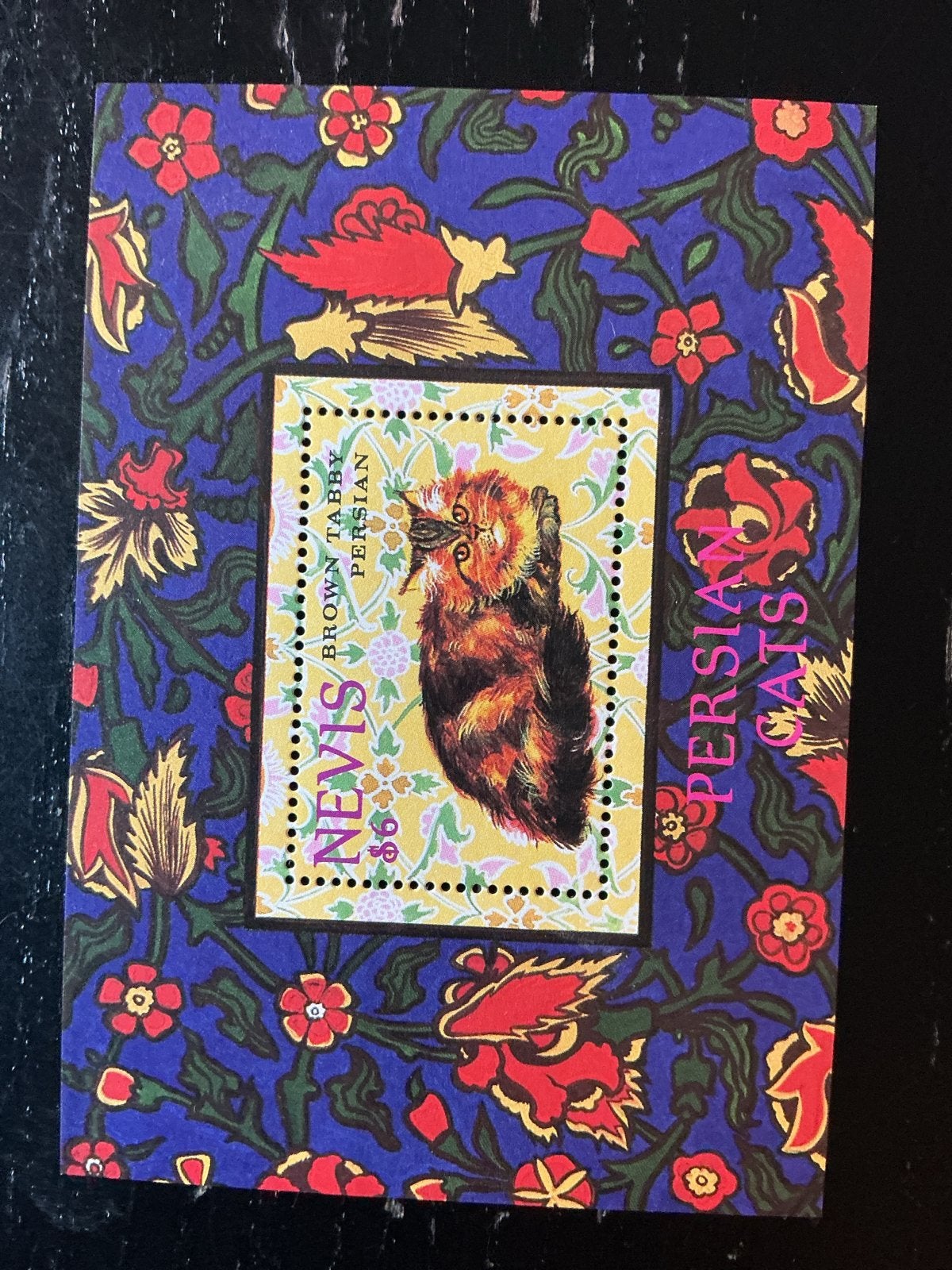 Nevis Perzische Katten Postzegels - Gestempeld, Ophalen of Verzenden, Overige landen, Postfris