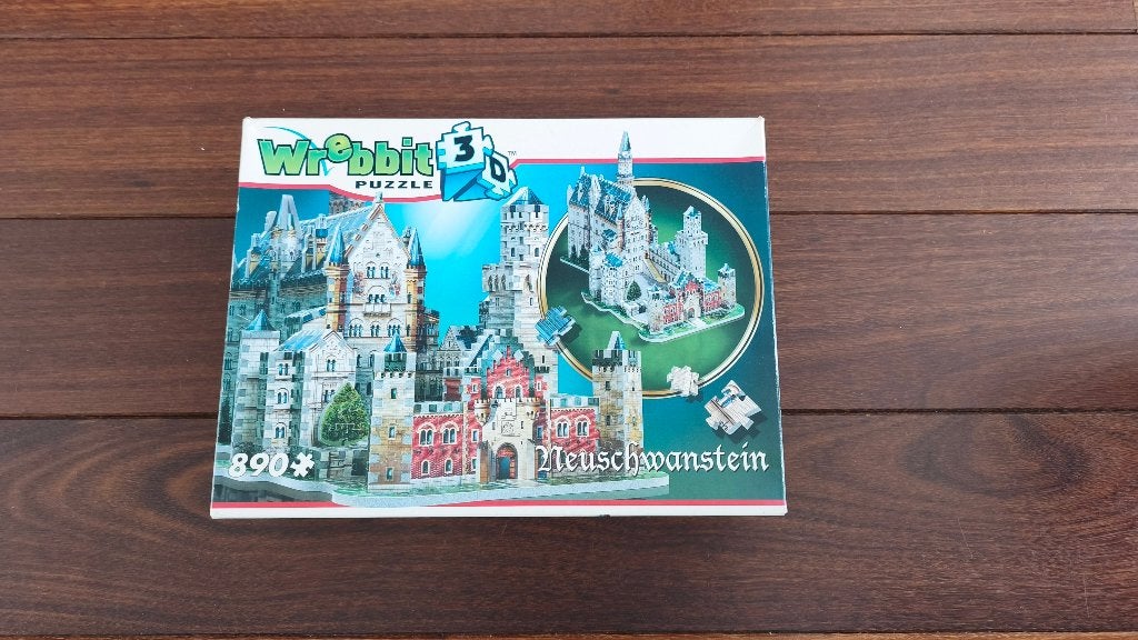 Wrebbit 3d puzzel Neuschwanstein, Ophalen of Verzenden, 500 t/m 1500 stukjes, Gebruikt, Rubik's of 3D-puzzel