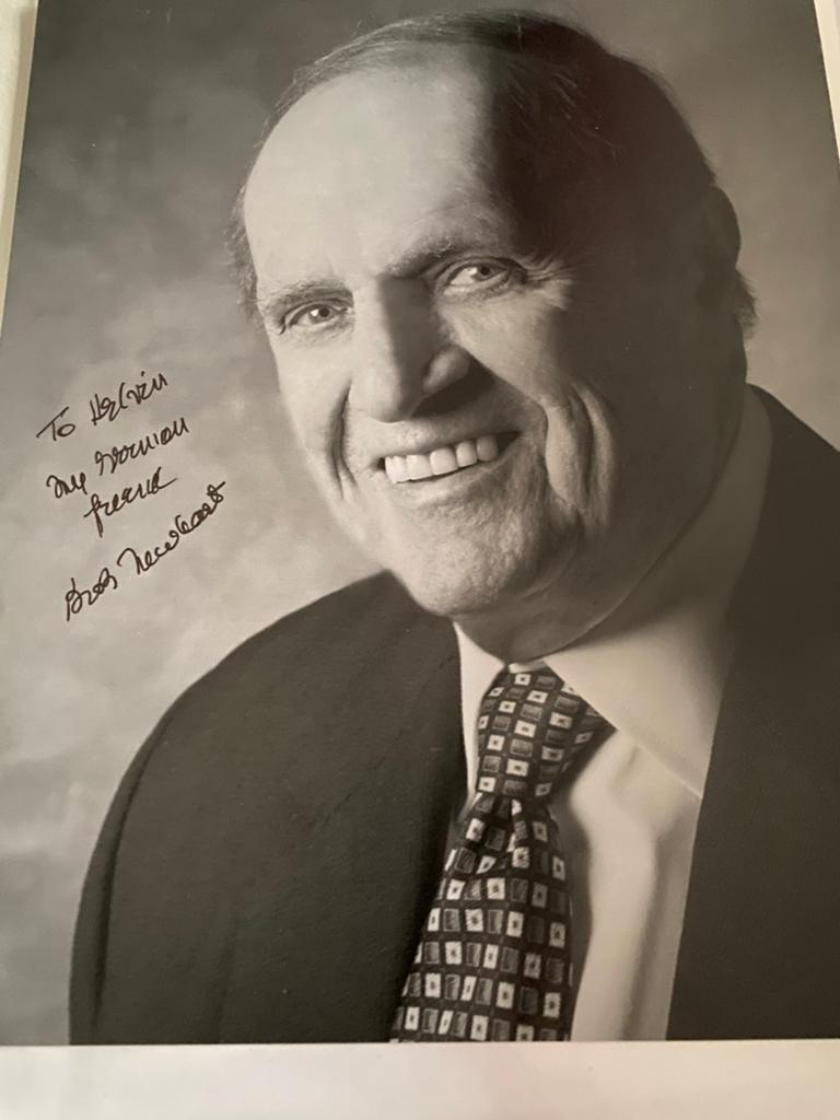 Filmster handtekening bob newhart, Ophalen of Verzenden, Zo goed als nieuw, Foto of Kaart