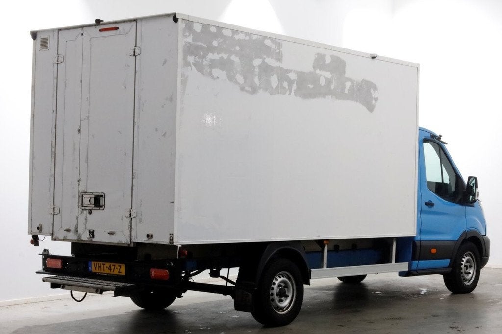 Ford Transit 350 2.0 TDCI 130pk E6 Bakwagen met achterdeuren, Voorwielaandrijving, 15 km/l, Euro 6, Blauw