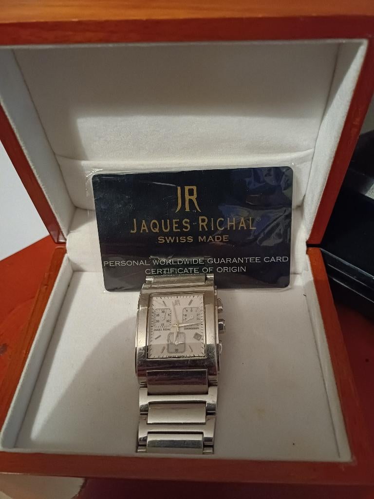 Polshorloge van Jaques Richal Estoril, Sieraden, Tassen en Uiterlijk, Horloges | Heren, Overige merken, Staal, Gebruikt, Staal