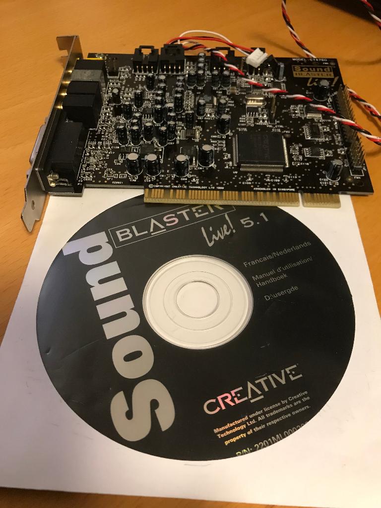 Creative soundblaster Live geluidskaart, Ophalen of Verzenden, Gebruikt, Intern, Sound Blaster