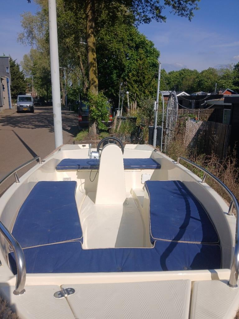Elektrische boot / sloep 5 pers | 6PK motor NIEUW 5kWh accu, Watersport en Boten, Consoleboot, 4 m, Rondzit, Elektrisch