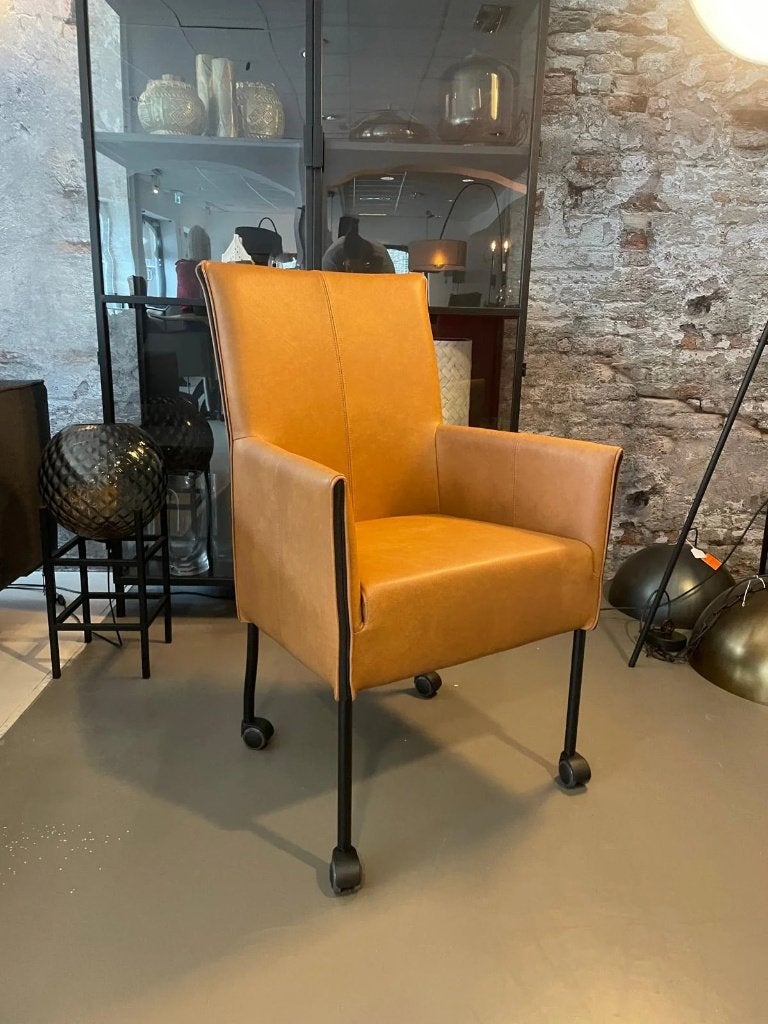Leren eetkamerstoelen Freek XL set van 6 | Woonloods Dongen
