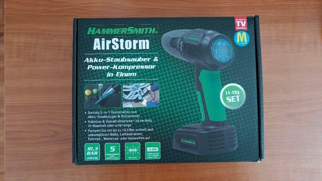 Hammersmith AirStorm 2 in 1 stofzuiger en compressor z.g.a.n, Doe-het-zelf en Verbouw, Compressors, Ophalen of Verzenden, Zo goed als nieuw