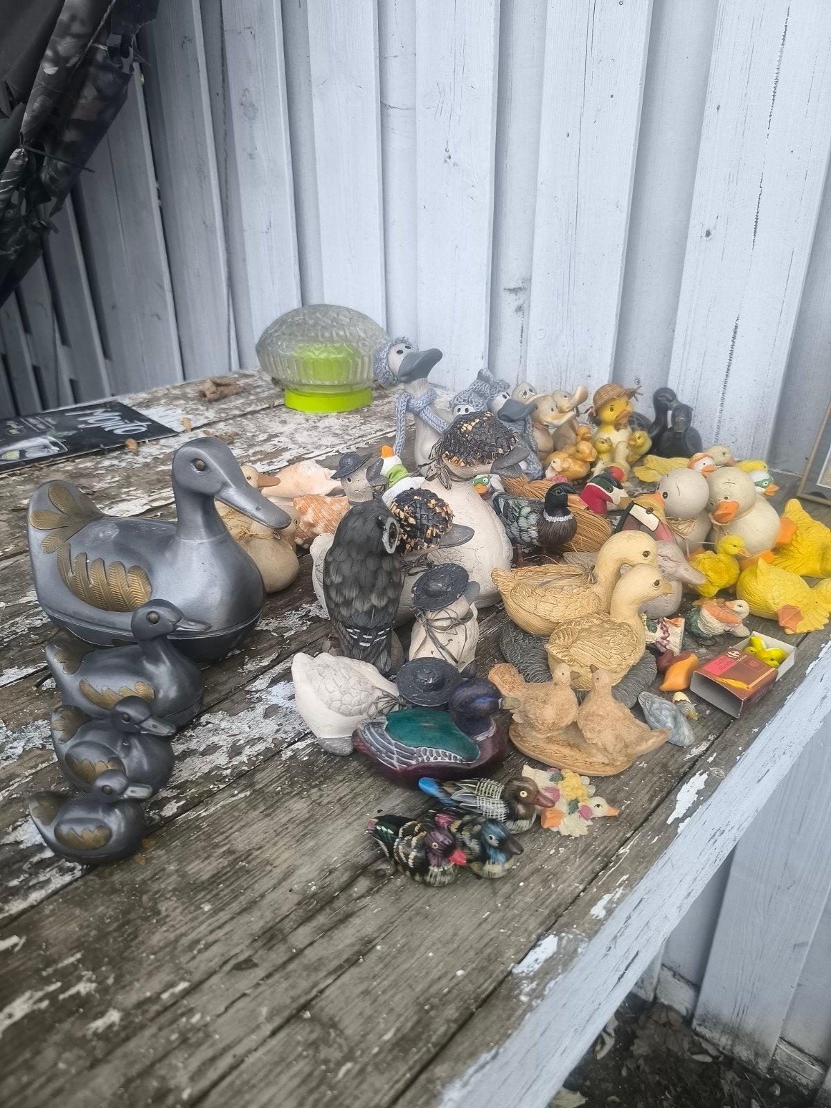 Verzameling van diverse eendenbeeldjes, Ophalen, Gebruikt, Vogel, Beeldje of Figuurtje
