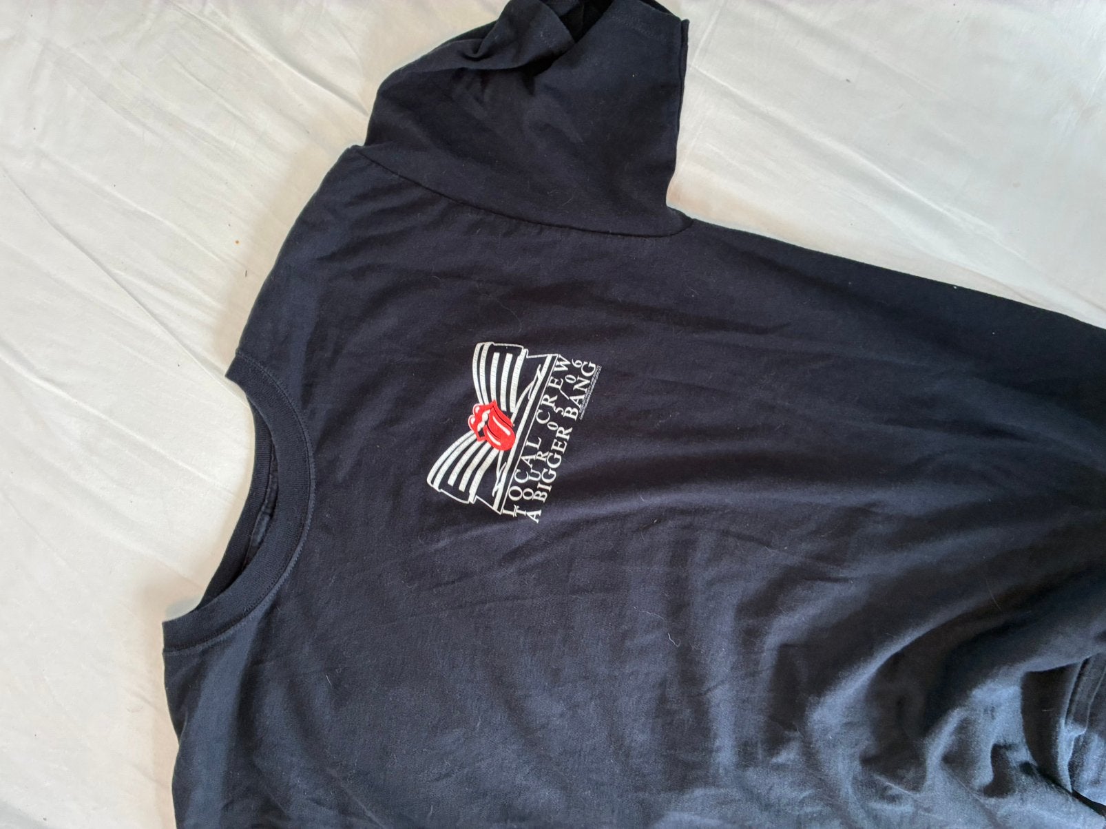 tour rolling stones tshirt vintage local crew merch XL, Kleding | Heren, Ophalen of Verzenden, Zo goed als nieuw, Maat 56/58 (XL)