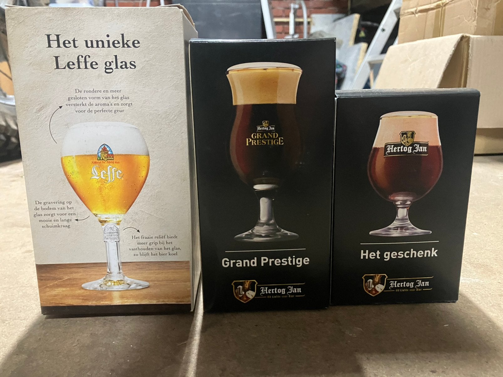 Setje bierglazen, Ophalen of Verzenden, Nieuw, Bierglas
