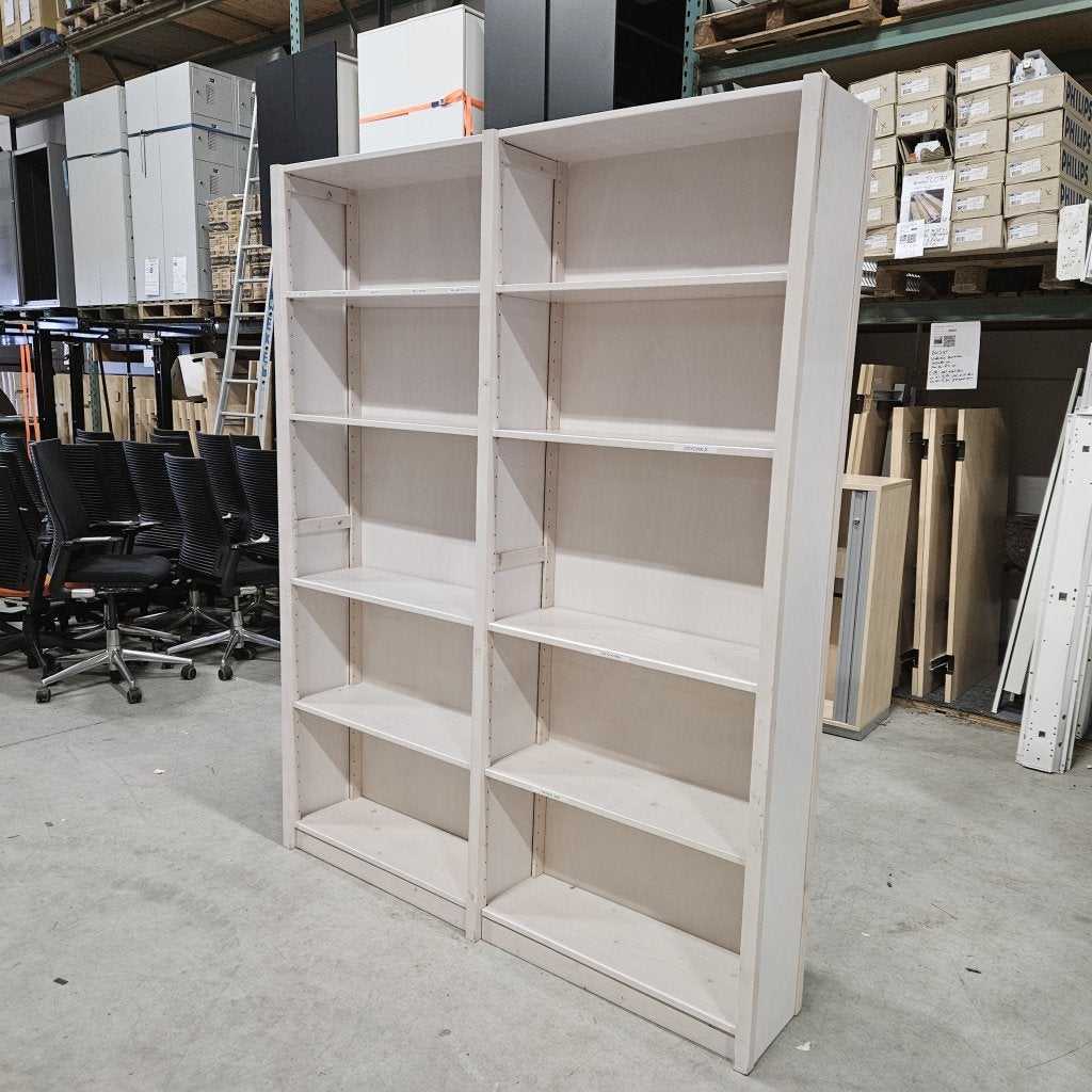 Lundia houten legbord stelling white-wash - 209x165x30 cm, Niet ingevuld, Gebruikt, Niet ingevuld, Niet ingevuld